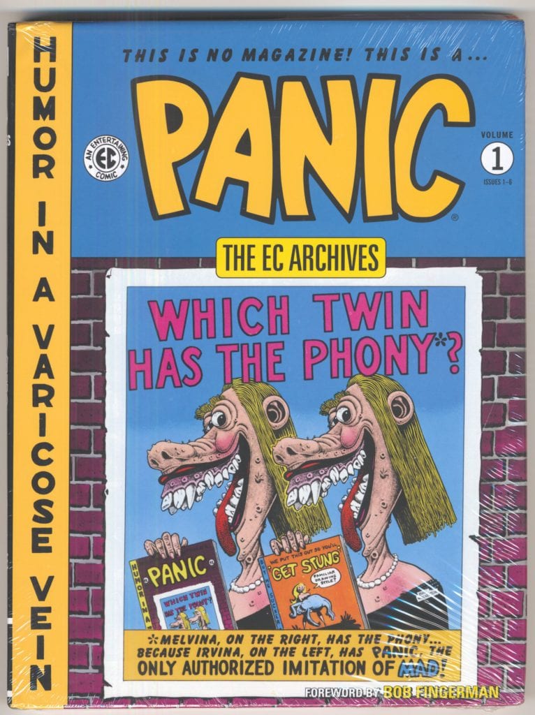 Blue colored Panic comics by EC archives