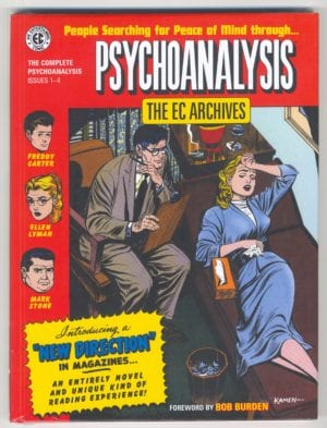 Red colored Psychoanalysis comics by EC archives